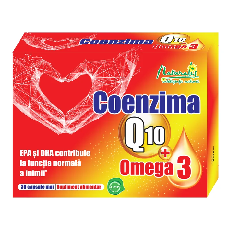 Coenzima Q10 + Omega 3, 30 capsule moi, Naturalis — preț și oferte