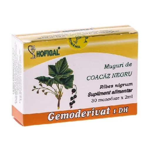 Gemoderivat Muguri de Cocaze Negru, 30mdoze, Hofigal — preț și oferte