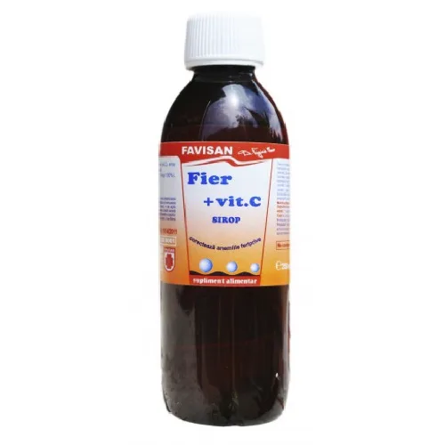 Sirop Fier + Vitamina C 250ml Favisan — preț și oferte