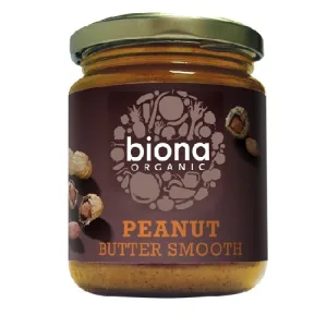 Unt de Arahide Smooth Fara Sare Bio 250gr Biona