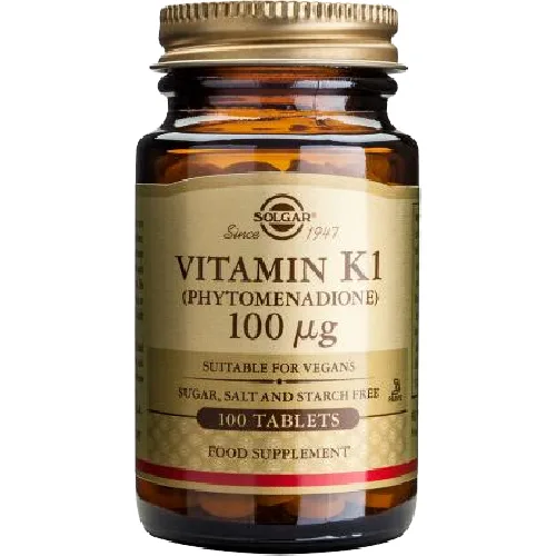 Vitamin K1 100mcg 100tab Solgar — preț și oferte