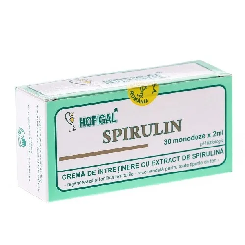 Crema cu extract de Spirulina 30monodoze Hofigal — preț și oferte