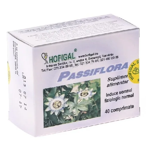 Passiflora 40cpr Hofigal — preț și oferte