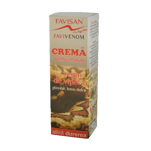 Crema pentru Masaj cu Venin de Vipera 50ml Favisan — preț și oferte