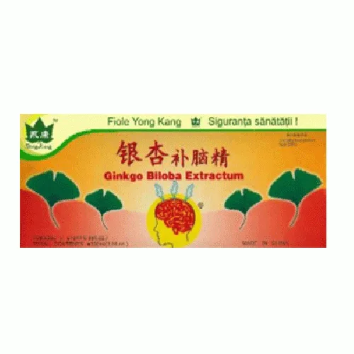Fiole Ginkgo Biloba 10 fiole — preț și oferte