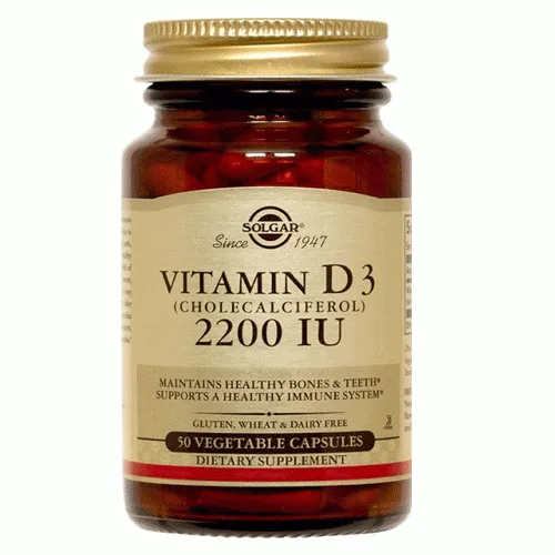 Vitamina D3 2200UI 50cps Solgar — preț și oferte
