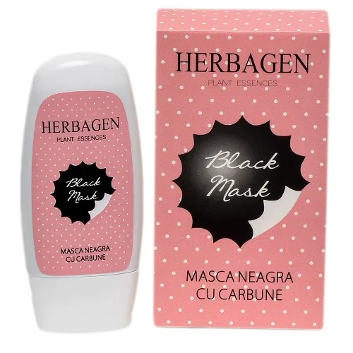 Masca neagra cu carbune, 50g, Herbagen — preț și oferte