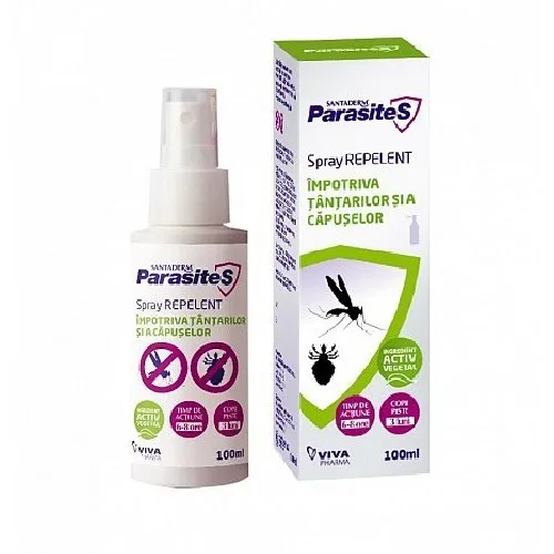 Spray Impotriva Capuselor si Tantarilor, 100ml, Santaderm — preț și oferte