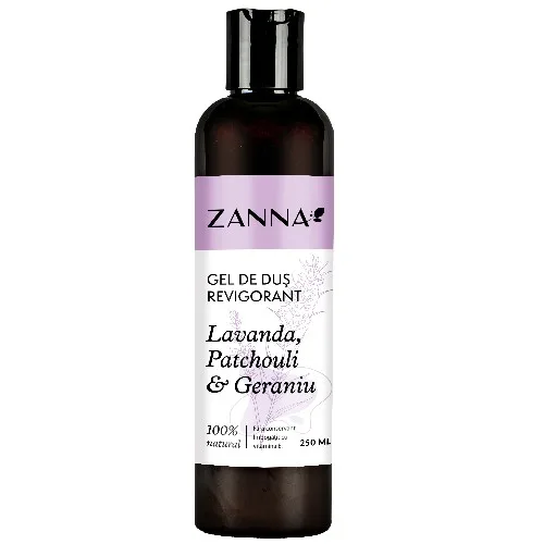Gel de dus Revigorant cu Lavanda si Geraniu, 250ml, Zanna — preț și oferte