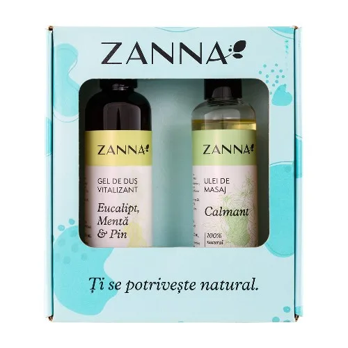 Pachet Ulei de masaj calmant + Gel de dus Vitalizant, Zanna — preț și oferte