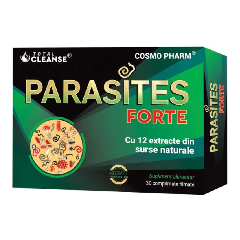 Parasites Forte Total Cleanse®, 30 comprimate, Cosmopharm — preț și oferte