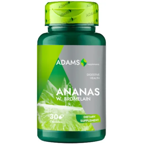 Ananas w. Bromelain, 30cps, Adams Supplements — preț și oferte