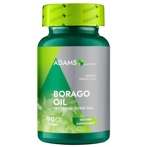 Borago Oil 1000mg 90 cps, Adams — preț și oferte