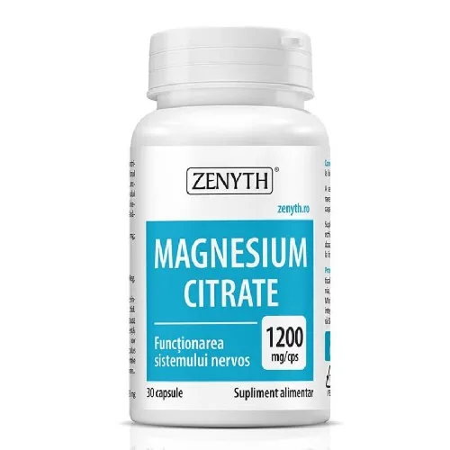 Magnesium Citrate 1200mg 30cps  Zenyth — preț și oferte
