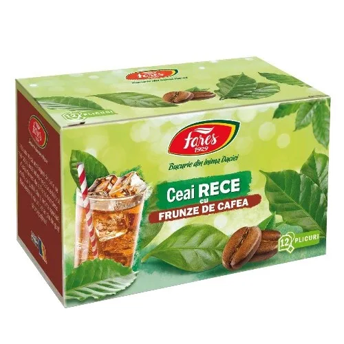 Ceai Rece cu Frunze de Cafea, 12 plicuri, Fares — preț și oferte