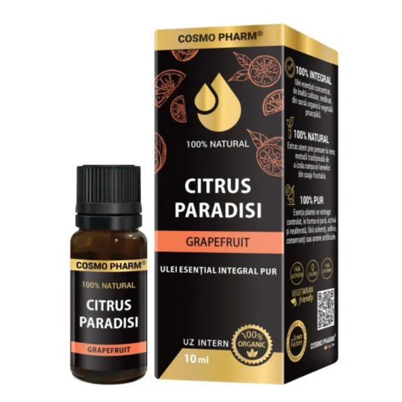 Ulei Esential de Grapefruit, 10ml, Cosmo Pharm — preț și oferte
