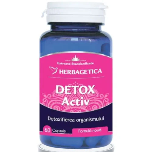 Detox Activ 60cps Herbagetica — preț și oferte