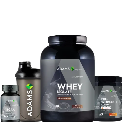 Pachet Izolat ciocolata + BCAA + PreWorkout + Shaker — preț și oferte