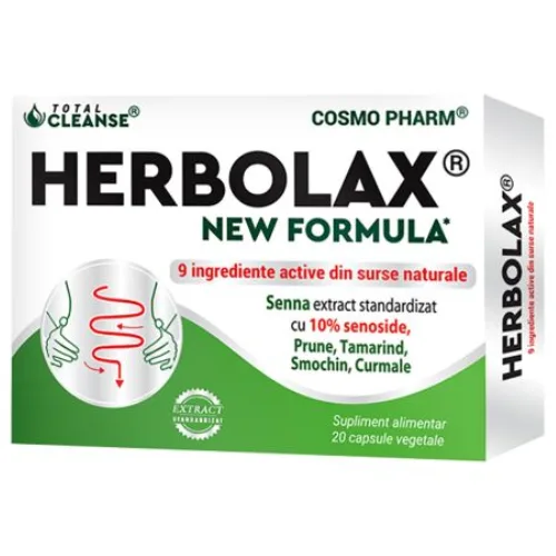 Herbolax  Formula Noua 20cps Cosmopharm — preț și oferte