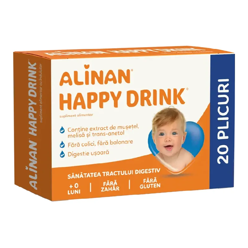 Happy Drink Alinan, 20 plicuri, Fiterman Pharma — preț și oferte