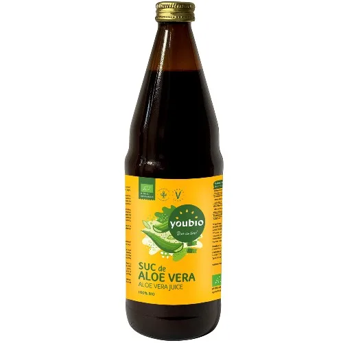 Suc de Aloe Vera 100% BIO, 750ml, Youbio — preț și oferte