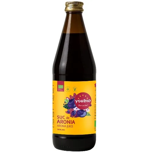 Suc de Aronia 100% BIO, 330ml, Youbio — preț și oferte