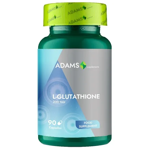 L-Gluthatione 200 mg, 90cps, Adams Supplements — preț și oferte