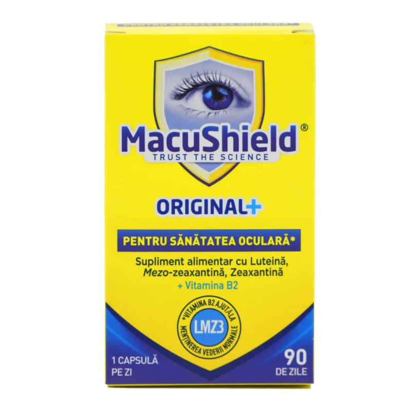 MacuShield Original+, 90 capsule, Macu Vision AMD NOBEL PHARMACEUTICAL — preț și oferte