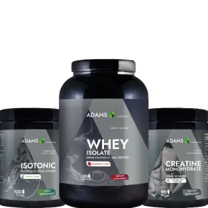 Pachet Izolat Capsuni, Creatina, Isotonic - Adams Supplements