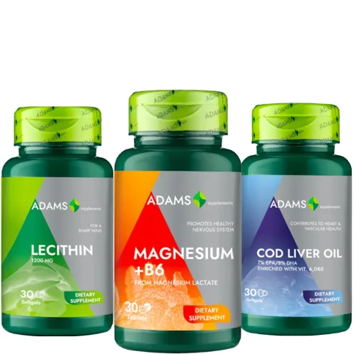 Pachet Lecitina & Cod Liver & Mageziu — preț și oferte