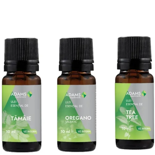 Pachet  Ulei esential Tamaie, Oregano, Tea Tree — preț și oferte