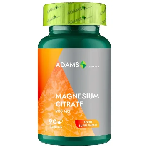 Citrat de magneziu 900mg, 90cps, Adams Supplements — preț și oferte