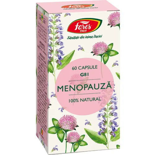 Capsule Menopauza  60cps (formula noua) Fares — preț și oferte