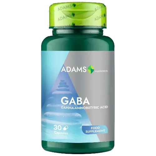 GABA (Acidul Gamma-Aminobutiric), 30cps, Adams Supplements — preț și oferte