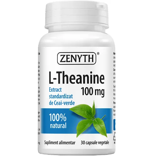 L-Theanine 100mg 30cps Zenyth — preț și oferte