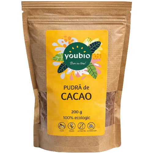 Pulbere cacao, organic, 200g , Youbio — preț și oferte