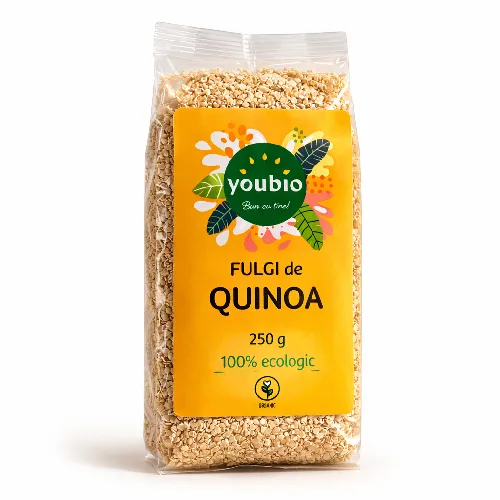 Fulgi de quinoa, organic, 250gr, youbio — preț și oferte