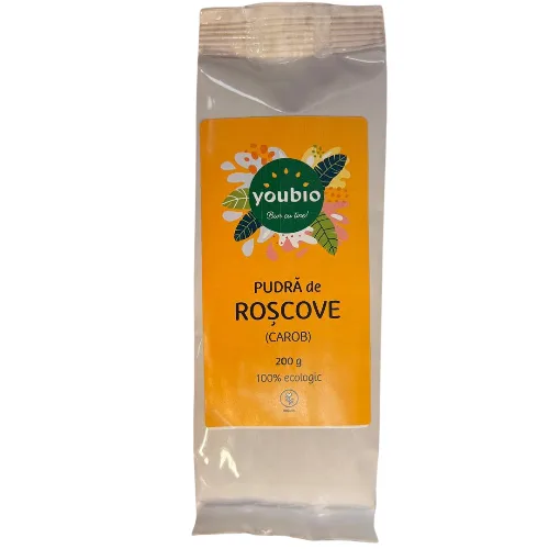 Pudra de Roscove (carob), organic, 200gr, youbio — preț și oferte