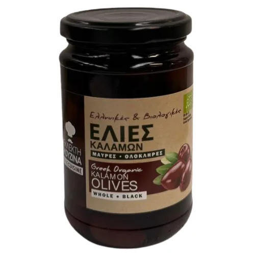 Masline Kalamon negre, fara samburi, organic, 290g, Fine Cuisine — preț și oferte