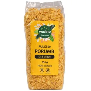 Fulgi de porumb, fara gluten, organic 250g, youbio