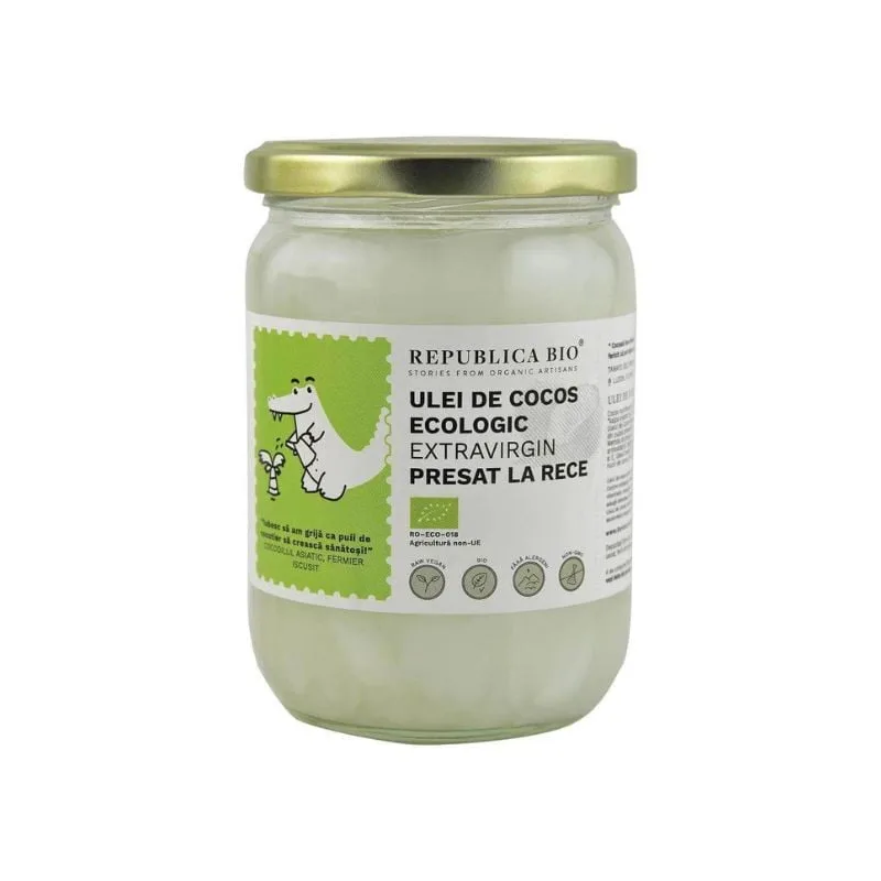 Republica BIO Ulei de cocos extravirgin, presat la rece, 500ml — preț și oferte
