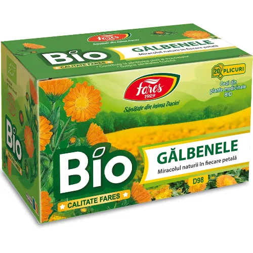 Ceai Galbenele Bio 20pl Fares — preț și oferte