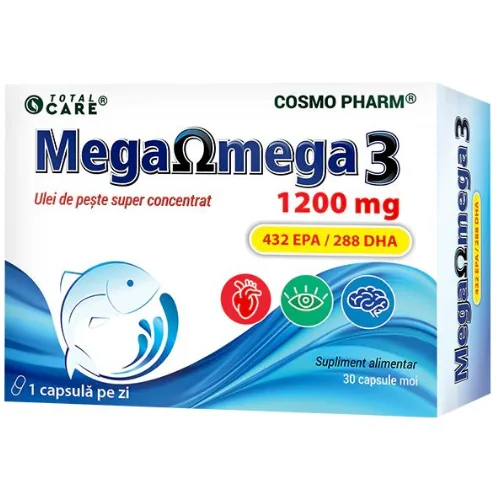Mega Omega 3 1200mg 30cps Cosmopharm — preț și oferte