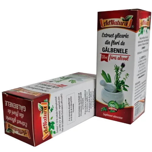 Extract Glicerinic din Flori de Galbenele 50ml Adnatura — preț și oferte