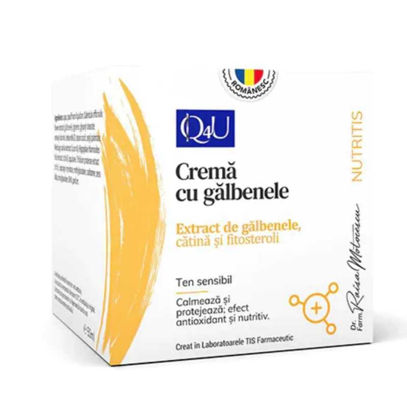 Crema cu galbenele Nutris Q4U, 50 ml, Tis Farmaceutic — preț și oferte