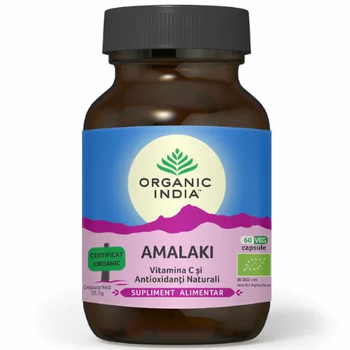 Amalaki Cu Vit C Si Antioxidanti 60Cps Organic India — preț și oferte