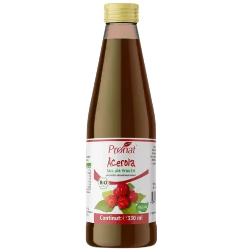 Suc Acerola Pur 100% Eco 330ml Pronat — preț și oferte