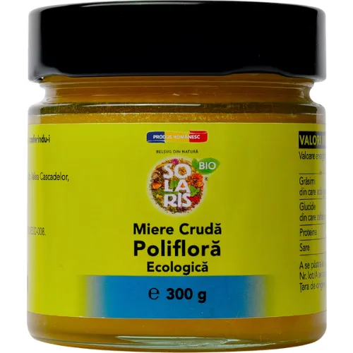 Miere Cruda Poliflora Eco 300g Solaris — preț și oferte