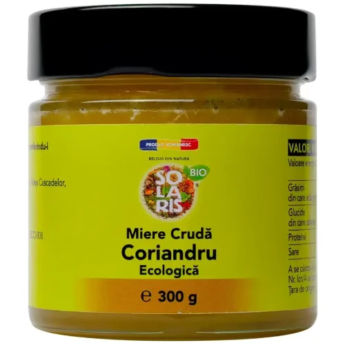 Miere Cruda Coriandru 300g Solaris — preț și oferte