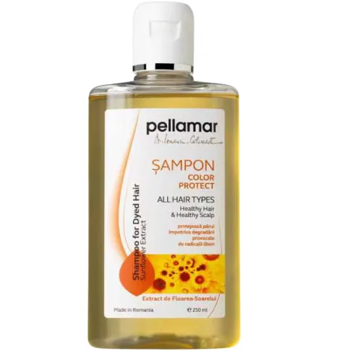 Sampon Par Vopsit cu Extract de Floarea Soarelui 250ml Pellamar — preț și oferte